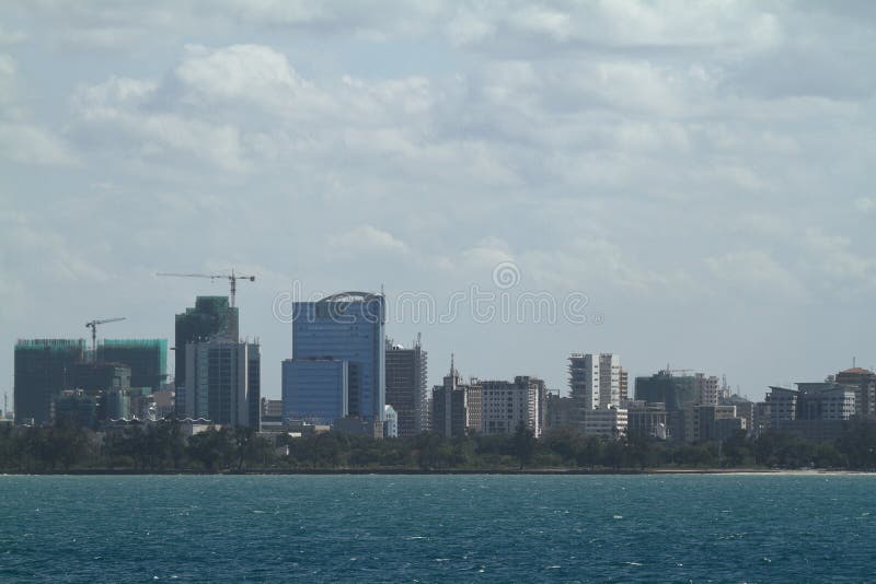 Dar es Salaam business district skyline